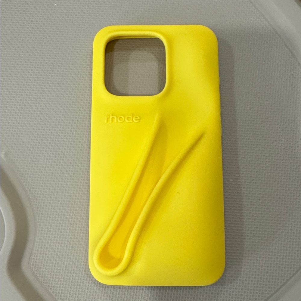 RHODE Vibrant Yellow Phone Case for iPhone 15 pro